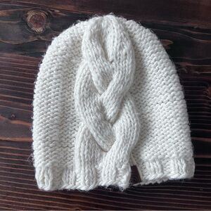 Cozy White Knit Beanie Volcom